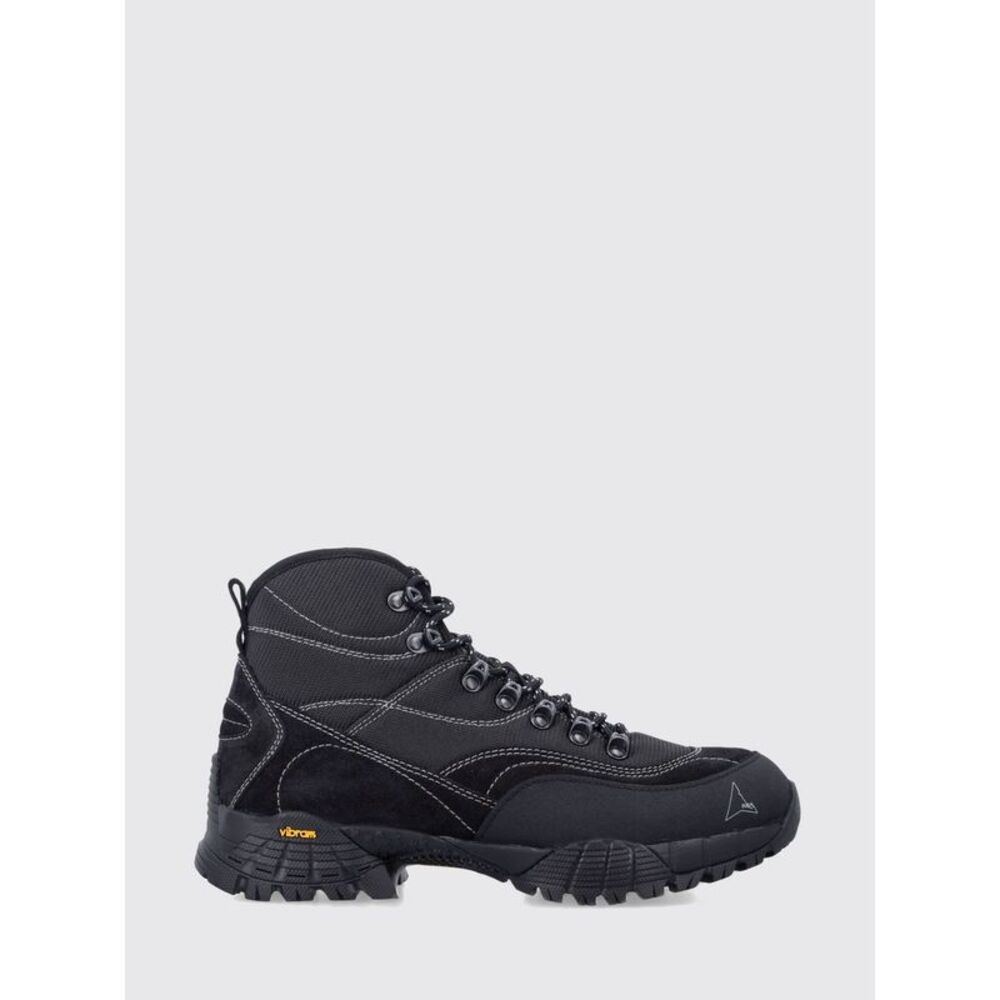 Roa Men Andreas Raw Mesh And Rubber Ankle Boots Roa